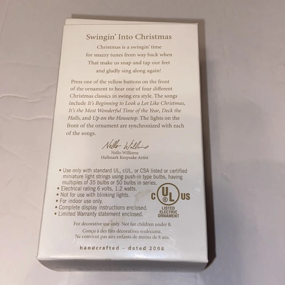Swinging' Into Christmas Hallmark ornament from 2008.